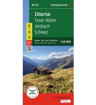 Hiking Maps Tyrol Zillertal, Wander-, Rad- und Freizeitkarte 1:50.000, freytag & berndt, WK 0151 Freytag-Berndt und Artaria