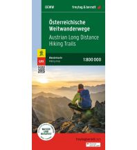 Long Distance Hiking Österreichische Weitwanderwege, Wanderkarte 1:800.000, freytag & berndt Freytag-Berndt und Artaria