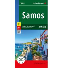 Inselkarten Ägäis Samos, Wander- und Freizeitkarte 1:35.000, freytag & berndt KOMPASS freytag & berndt
