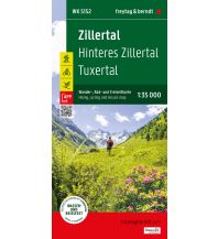 f&b Wanderkarten Zillertal, Wander-, Rad- und Freizeitkarte 1:35.000, freytag & berndt, WK 5152 KOMPASS freytag & berndt