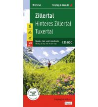f&b Hiking Maps Zillertal, Wander-, Rad- und Freizeitkarte 1:35.000, freytag & berndt, WK 5152 Freytag-Berndt und Artaria