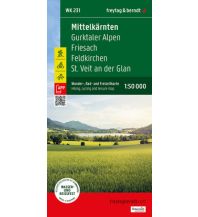 f&b Wanderkarten Mittelkärnten, Wander-, Rad- und Freizeitkarte 1:50.000, freytag & berndt, WK 231 Freytag-Berndt und Artaria