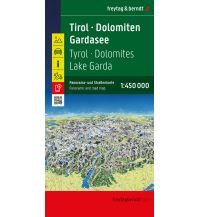 Straßenkarten Österreich Tirol - Dolomiten - Gardasee - Panorama, Straßenkarte 1:450.000, freytag & berndt KOMPASS freytag & berndt