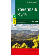 f&b Straßenkarten Steiermark, Straßen- und Freizeitkarte 1:200.000, freytag & berndt Freytag-Berndt und Artaria