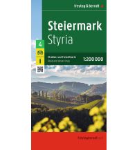 Road Maps Austria Steiermark, Straßen- und Freizeitkarte 1:200.000, freytag & berndt KOMPASS freytag & berndt