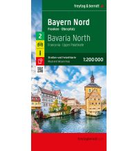 Road Maps Germany Bayern Nord, Straßen- und Freizeitkarte 1:200.000, freytag & berndt KOMPASS freytag & berndt