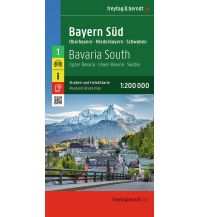 Road Maps Germany Bayern Süd, Straßen- und Freizeitkarte 1:200.000, freytag & berndt KOMPASS freytag & berndt