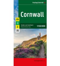 Road Maps United Kingdom Cornwall, Straßen- und Freizeitkarte 1:150.000, freytag & berndt KOMPASS freytag & berndt