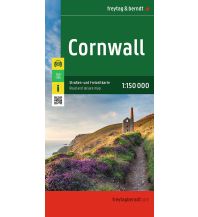 Straßenkarten Großbritannien Cornwall, Straßen- und Freizeitkarte 1:150.000, freytag & berndt KOMPASS freytag & berndt