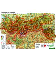 Schulhandkarten Schreibtischunterlage DUO, Schulhandkarte Tirol - Vorarlberg 1:450.000 Freytag-Berndt und ARTARIA