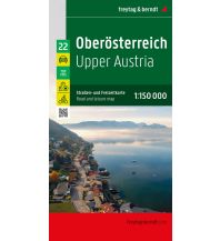 Straßenkarten Österreich Oberösterreich, Straßen- und Freizeitkarte 1:150.000, freytag & berndt KOMPASS freytag & berndt