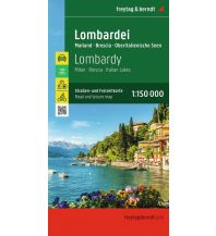 Straßenkarten Italien Lombardei, Straßen- und Freizeitkarte 1:150.000, freytag & berndt KOMPASS freytag & berndt