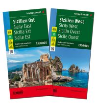 Road Maps Italy Sizilien, Straßenkarten-Set 1:150.000, freytag & berndt Freytag-Berndt und Artaria