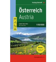 Road Maps Austria Österreich, Autoatlas 1:150.000, Großer Reise-Atlas mit Camping und Caravaning Freytag-Berndt und Artaria