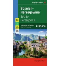 Road Maps Bosnia and Herzegovina Bosnien-Herzegowina, Straßen- und Freizeitkarte 1:200.000, freytag & berndt Freytag-Berndt und Artaria