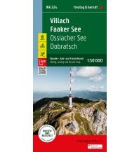 Radsport Villach - Faaker See, Wander-, Rad- und Freizeitkarte 1:50.000, freytag & berndt, WK 224 KOMPASS freytag & berndt