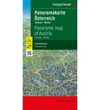 Road Maps Austria Österreich Panoramakarte, Sommer / Winter, freytag & berndt Freytag-Berndt und Artaria