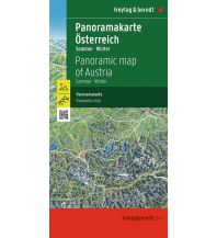 Road Maps Austria Österreich Panoramakarte, Sommer / Winter, freytag & berndt Freytag-Berndt und Artaria