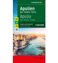 Straßenkarten Italien Apulien, Straßen- und Freizeitkarte 1:150.000, freytag & berndt KOMPASS freytag & berndt