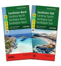 Straßenkarten Italien Sardinien, Straßenkarten-Set 1:150.000, freytag & berndt KOMPASS freytag & berndt