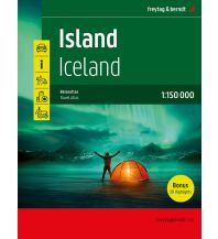f&b Road Maps Island Reiseatlas, Autoatlas 1:150.000, Spiralbindung, freytag & berndt Freytag-Berndt und Artaria