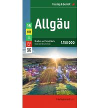 Straßenkarten Deutschland Allgäu, Straßen- und Freizeitkarte 1:150.000, freytag & berndt KOMPASS freytag & berndt