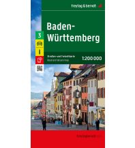Straßenkarten Deutschland Baden-Württemberg, Straßen- und Freizeitkarte 1:200.000, freytag & berndt KOMPASS freytag & berndt