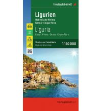 Straßenkarten Italien Ligurien, Straßen- und Freizeitkarte 1:150.000, freytag & berndt KOMPASS freytag & berndt