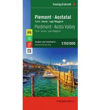 Road Maps Italy Piemont - Aostatal, Straßen- und Freizeitkarte 1:150.000, freytag & berndt Freytag-Berndt und Artaria