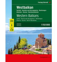 Reise- und Straßenatlanten Westbalkan, Straßenatlas 1:150.000, freytag & berndt KOMPASS freytag & berndt