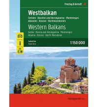 Reise- und Straßenatlanten Westbalkan, Straßenatlas 1:150.000, freytag & berndt KOMPASS freytag & berndt