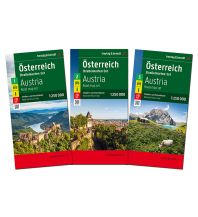 f&b Straßenkarten Österreich-Set, Autokarte 1:250.000, 3 Blätter in Kunststoff-Hülle Freytag-Berndt und Artaria
