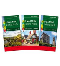 Straßenkarten Irland Irland, Straßen- und Freizeitkarten-Set 1:150.000, freytag & berndt KOMPASS freytag & berndt