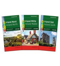 Road Maps Ireland Irland, Straßen- und Freizeitkarten-Set 1:150.000, freytag & berndt Freytag-Berndt und Artaria