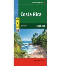 Road Maps North and Central America Costa Rica, Straßenkarte, 1:400.000, freytag & berndt Freytag-Berndt und Artaria