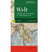 World Maps Weltkarte: Aktuelle politische Karte in historischem Stil, 1:20.000.000, gefaltet, freytag & berndt Freytag-Berndt und Artaria