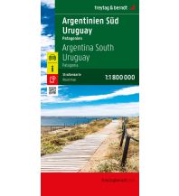 f&b Straßenkarten Argentinien Süd - Uruguay, Straßenkarte 1:1.800.000, freytag & berndt Freytag-Berndt und Artaria