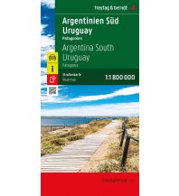 Straßenkarten Südamerika Argentinien Süd - Uruguay, Straßenkarte 1:1.800.000, freytag & berndt KOMPASS freytag & berndt