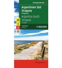 Argentinien Süd - Uruguay, Straßenkarte 1:1.800.000, freytag & berndt Freytag-Berndt und Artaria