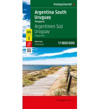 Road Maps South America Argentinien Süd - Uruguay, Straßenkarte 1:1.800.000, freytag & berndt Freytag-Berndt und Artaria