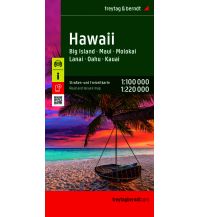 Reise Hawaii, Straßen- und Freizeitkarte 1:100.000 / 1:220.000, freytag & berndt KOMPASS freytag & berndt