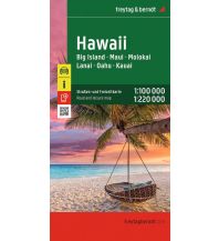 Reise Hawaii, Straßen- und Freizeitkarte 1:100.000 / 1:220.000, freytag & berndt KOMPASS freytag & berndt