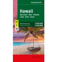 Travel Hawaii, Straßen- und Freizeitkarte 1:100.000 / 1:220.000, freytag & berndt Freytag-Berndt und Artaria