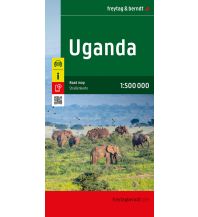 Straßenkarten Afrika 
Uganda, Straßenkarte 1:500.000, freytag & berndt KOMPASS freytag & berndt