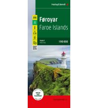 Straßenkarten Dänemark Färöer / Føroyar, Straßen- und Freizeitkarte 1:90.000, freytag & berndt Freytag-Berndt und Artaria