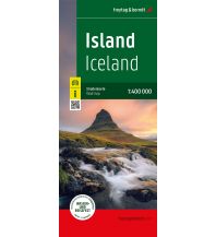 Straßenkarten Island Island, Straßenkarte 1:400.000, freytag & berndt, Softcover KOMPASS freytag & berndt