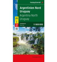 Straßenkarten Argentinien Nord - Uruguay, Straßenkarte 1:1.800.000 KOMPASS freytag & berndt