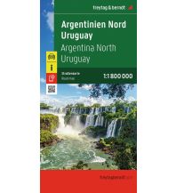 Straßenkarten Argentinien Nord - Uruguay, Straßenkarte 1:1.800.000 KOMPASS freytag & berndt