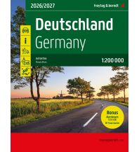 f&b Straßenkarten Deutschland, Autoatlas 1:200.000, 2026/2027, freytag & berndt Freytag-Berndt und Artaria