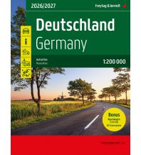Straßenkarten Deutschland Deutschland, Autoatlas 1:200.000, 2026/2027, freytag & berndt KOMPASS freytag & berndt